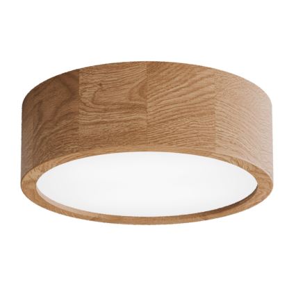 Plafonsko svetlo za kupatilo CLEO 2xE27/24W/230V IP54, prečnik 27,5 cm, hrast