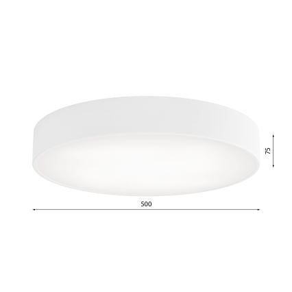 Plafonsko svetlo za kupatilo CLEO 4xE27/24W/230V, prečnik 50 cm, belo, IP54