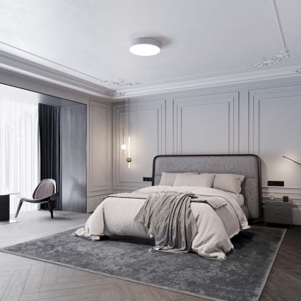 Plafonsko svetlo za kupatilo CLEO 4xE27/24W/230V prečnik 50 cm sivo IP54