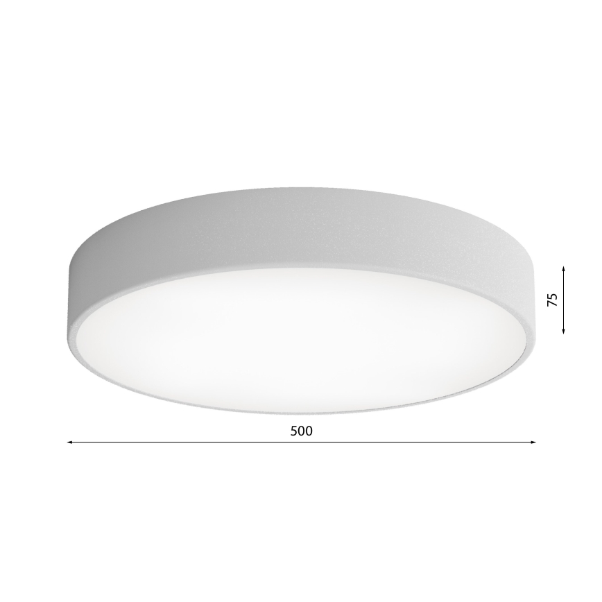 Plafonsko svetlo za kupatilo CLEO 4xE27/24W/230V prečnik 50 cm sivo IP54