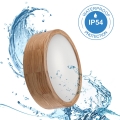 Plafonsko svetlo za kupatilo OAK 2xE27/15W/230V IP54 hrast prečnika 27 cm