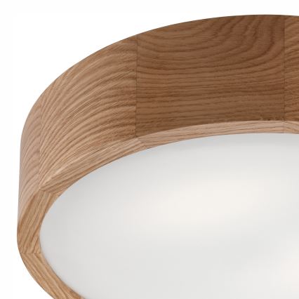Plafonsko svetlo za kupatilo OAK 3xE27/15W/230V hrast prečnik 37 cm IP54