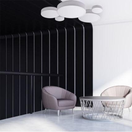 Plafonsko svetlo za kupatilo sa senzorom CLEO 2xE27/24W/230V, prečnik 30 cm, belo, IP54