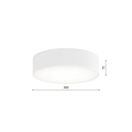 Plafonsko svetlo za kupatilo sa senzorom CLEO 2xE27/24W/230V, prečnik 30 cm, belo, IP54