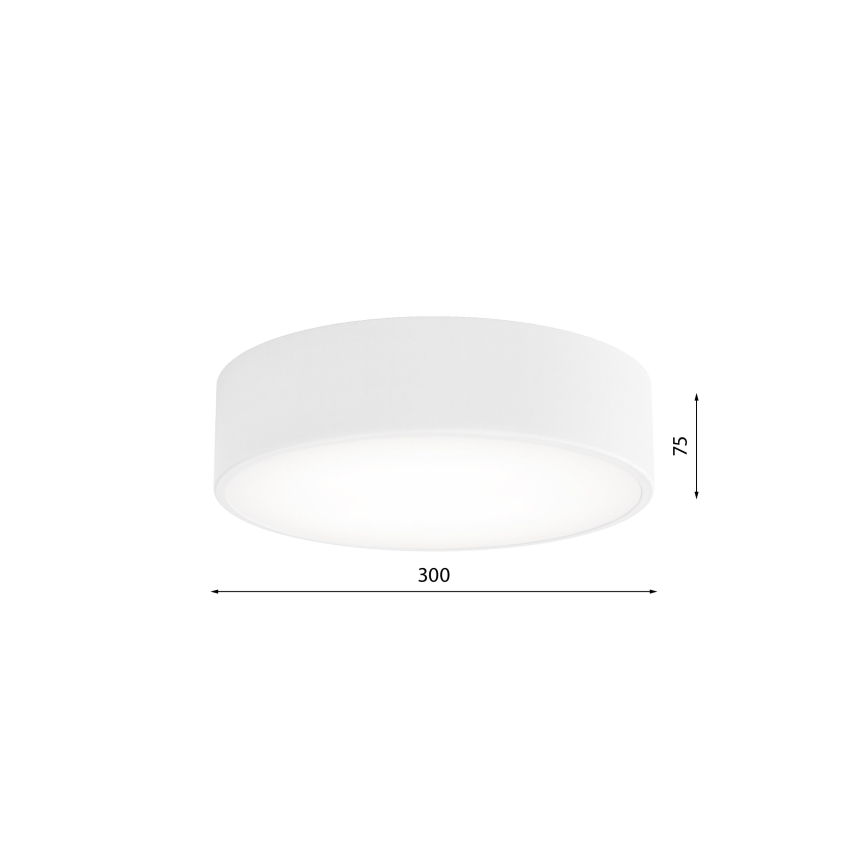 Plafonsko svetlo za kupatilo sa senzorom CLEO 2xE27/24W/230V, prečnik 30 cm, belo, IP54