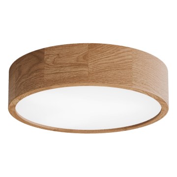 Plafonsko svetlo za kupatilo sa senzorom CLEO 3xE27/24W/230V, prečnika 37,5 cm, IP54, hrast