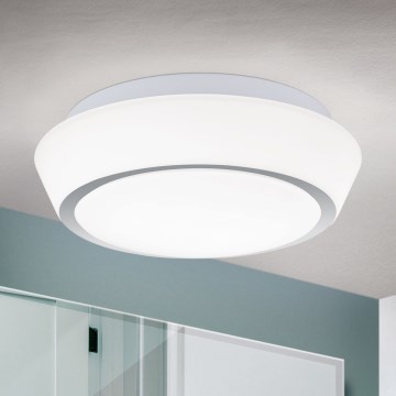 Plafonsko svetlo za kupatilo TENA 2xE27/60W/230V, prečnik 30 cm, IP44, belo