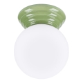Plafonsko svetlo za kupatilo ZORI 1xG9/8W/230V prečnik 12 cm IP44 zeleno