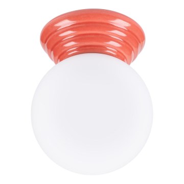 Plafonsko svetlo za kupatilo ZORI 1xG9/8W/230V Ø 12 cm IP44 ružičasto