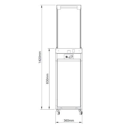 Planika - Spoljni gasni kamin 142x36 cm 8kW 1xAAA beo + zaštitni pokrivač