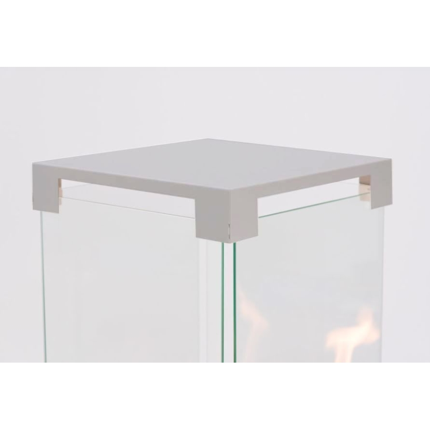 Planika - Spoljašnji kamin na gas 142x36 cm 8kW 1xAAA siva + zaštitna navlaka