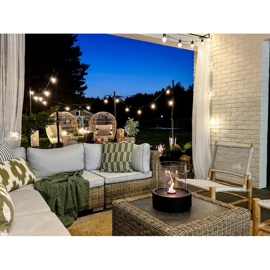 Planika - bio kamin 35,3x25,1 cm 2,5 kW crna