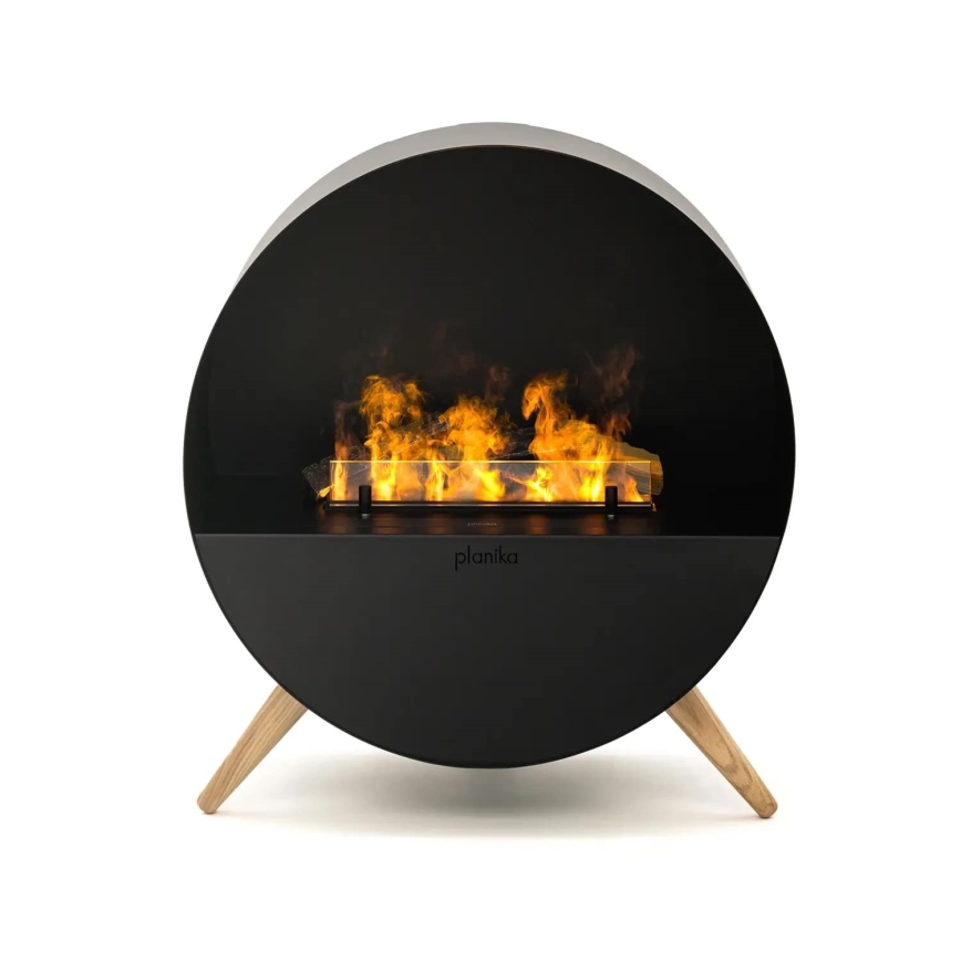 Planika - kamin na vodenu paru sa daljinskim upravljačem, 72,9 x 65,3 cm, 125 W/230 V, crna