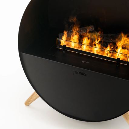 Planika - kamin na vodenu paru sa daljinskim upravljačem, 72,9 x 65,3 cm, 125 W/230 V, crna