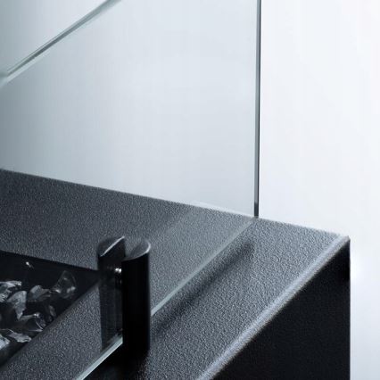 Planika - Spoljašnji plinski kamin 41,4x69,8 cm 10kW 1xAAA crna + zaštitni pokrov