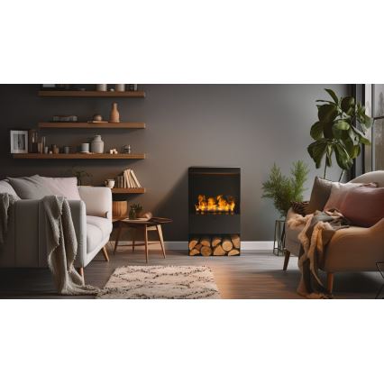 Planika - Parni kamin sa daljinskim upravljačem 83x48 cm 125W/230V crna