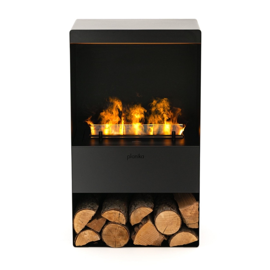Planika - Parni kamin sa daljinskim upravljačem 83x48 cm 125W/230V crna