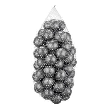 Plastične loptice za igru, 50 kom, Ø 7 cm, sive