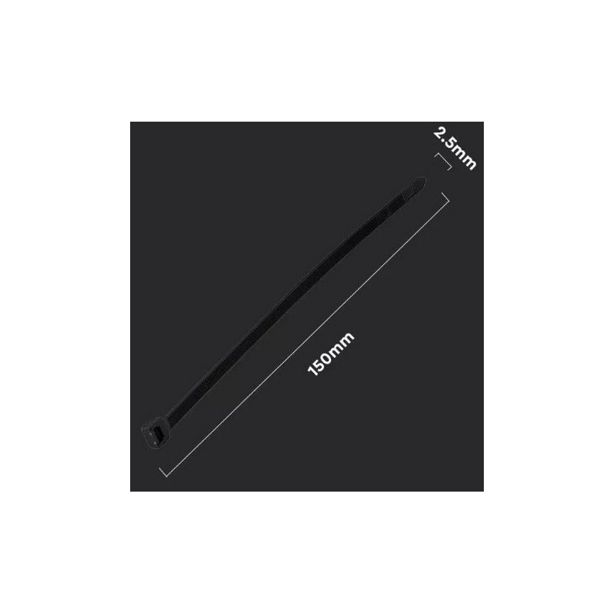 Plastične vezice 2,5x150mm, 100 kom, crne