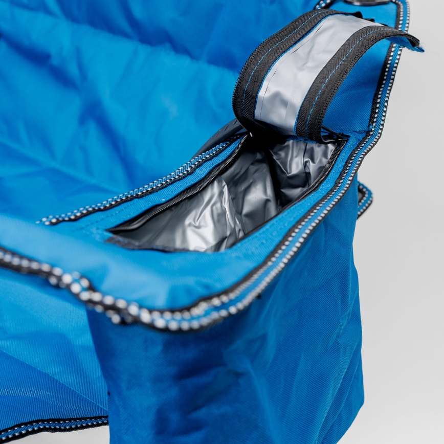 Plava sklopiva kamperska stolica