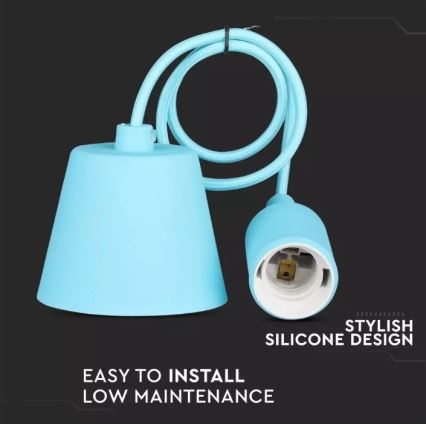 Plavi luster na sajli 1xE27/60W/230V