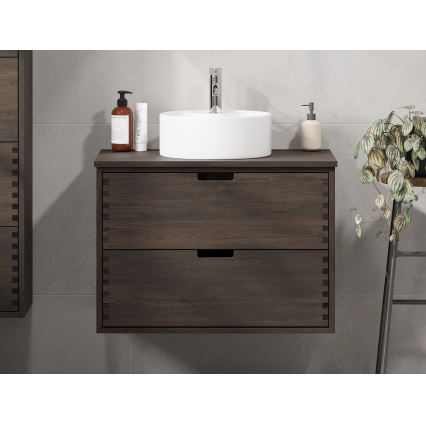 Ploča za lavabo FOREST 80 cm braon/hrast