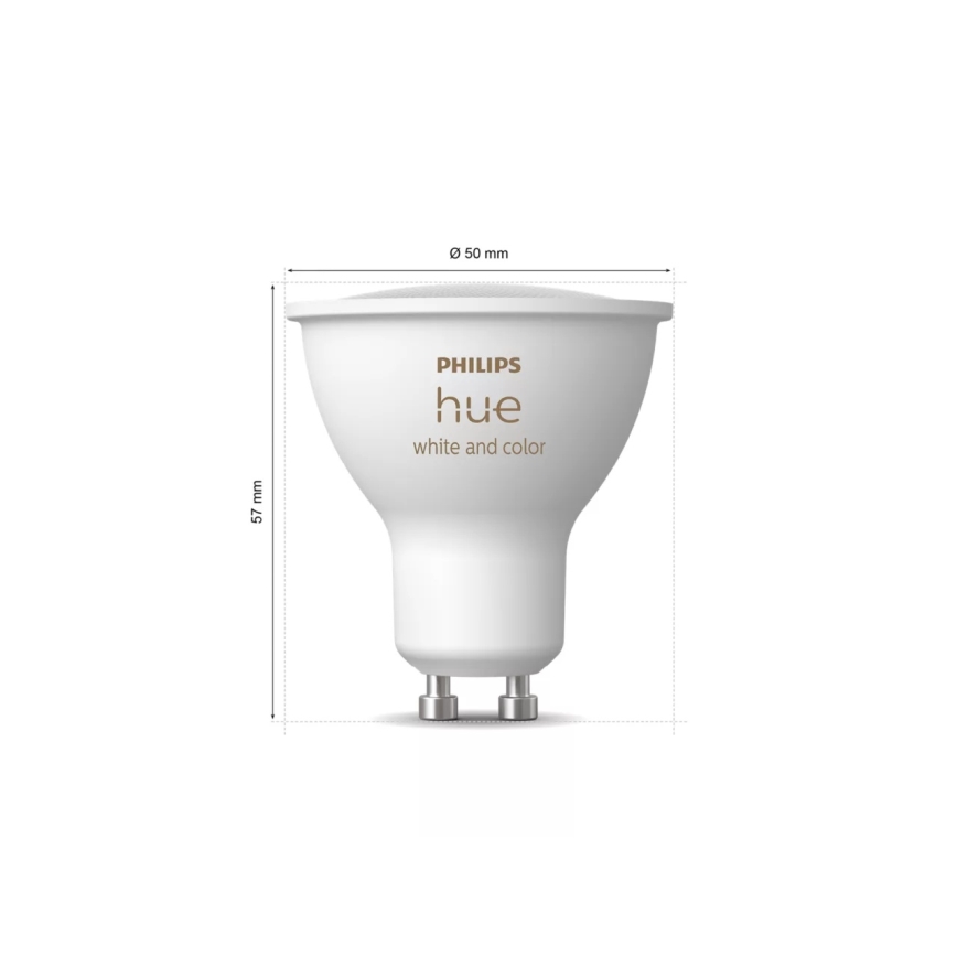 Osnovni set Philips Hue WHITE AND COLOR AMBIANCE 3xGU10/4,2W 2000-6500K + uređaj za povezivanje