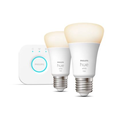 Početni komplet Philips Hue WHITE 2xE27/9,5W 2700K + Hue bridge