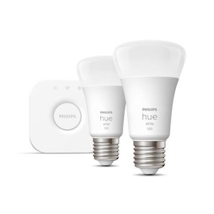 Početni komplet Philips Hue WHITE 2xE27/9,5W 2700K + Hue bridge