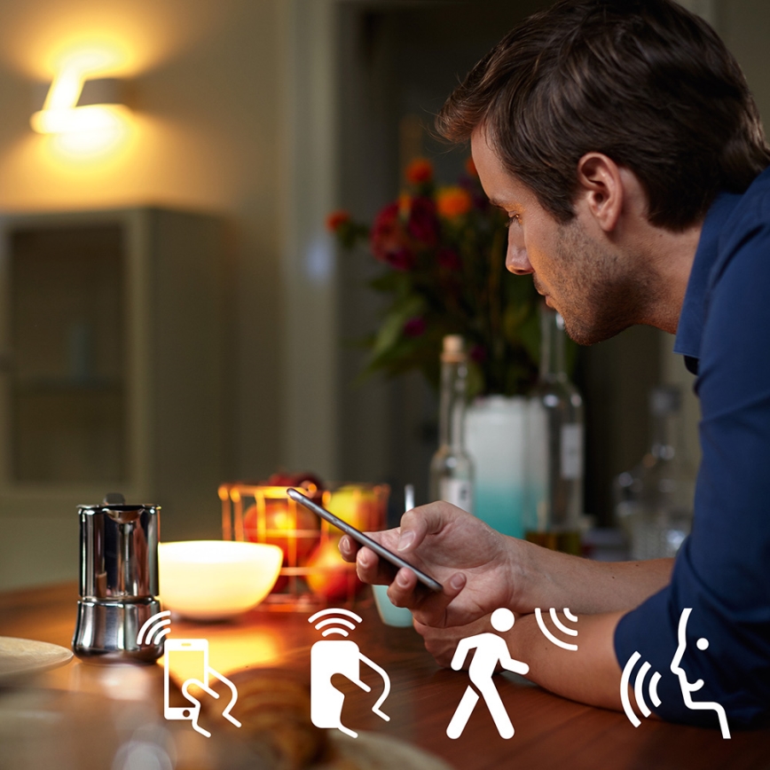Početni komplet Philips Hue STARTER KIT WHITE 3xE27/9W 2700K + Hue Bridge i prigušiva