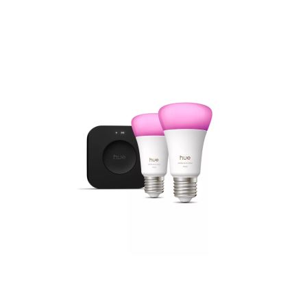 Osnovni komplet Philips Hue WHITE AND COLOR AMBIANCE 2xE27/8,1W 1000-20000K + Hue bridge