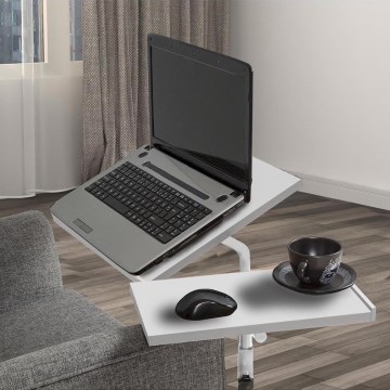 Podesiv sto GLEN 87x67 cm, beo