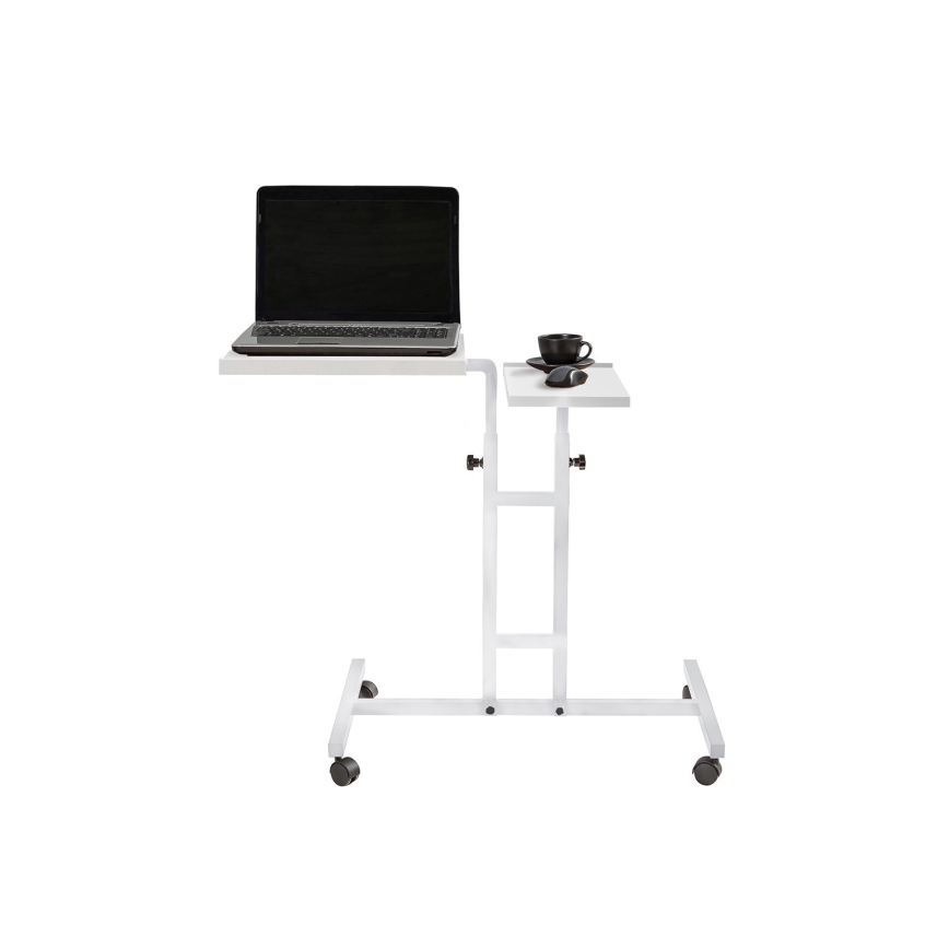 Podesiv sto GLEN 87x67 cm, beo