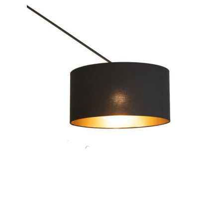 Podesivi LED luster na štapu GORTA 1xE27/60W/230V crna/zlatna