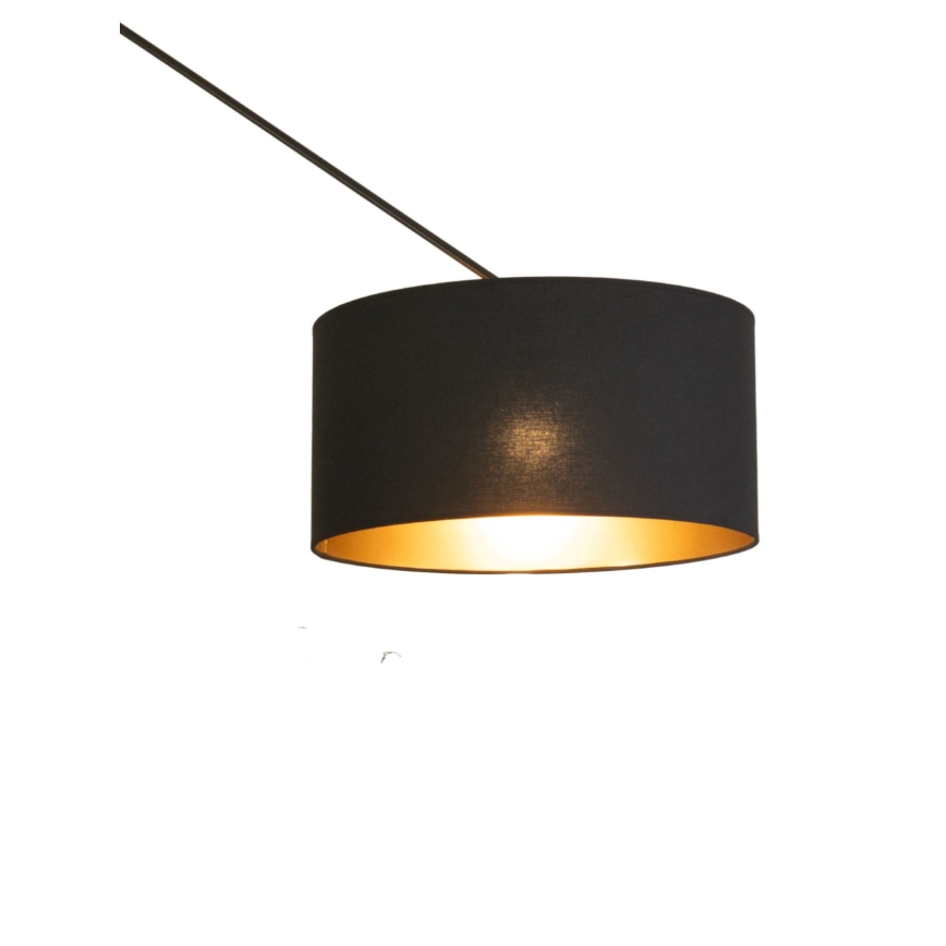 Podesivi LED luster na štapu GORTA 1xE27/60W/230V crna/zlatna
