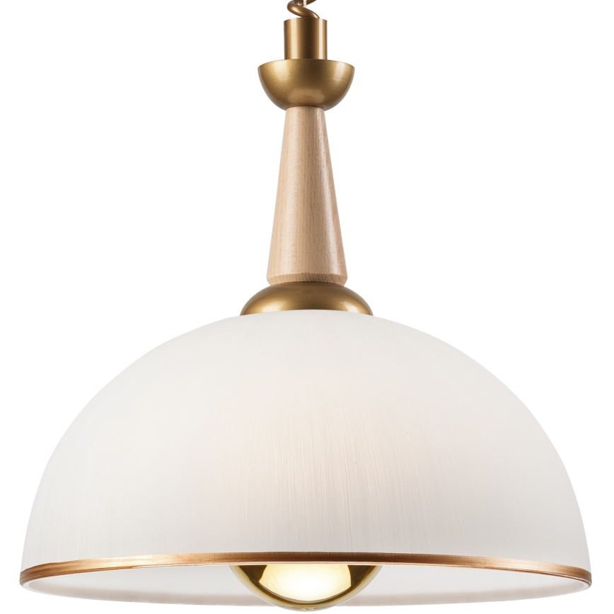 Podesivi luster CHIARA 1xE27/60W/230V bež/bukva