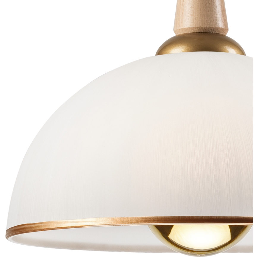 Podesivi luster CHIARA 1xE27/60W/230V bež/bukva