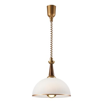 Podesivi luster CHIARA 1xE27/60W/230V braon/bukva