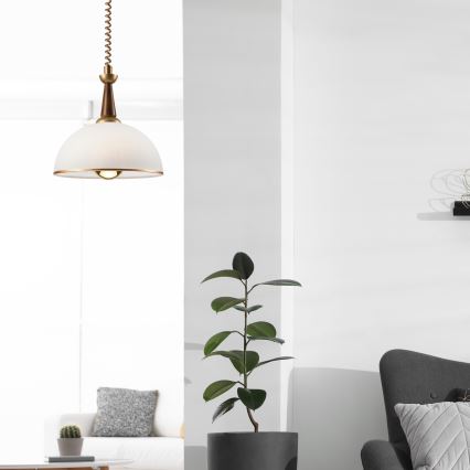 Podesivi luster CHIARA 1xE27/60W/230V braon/bukva