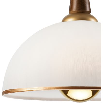 Podesivi luster CHIARA 1xE27/60W/230V braon/bukva