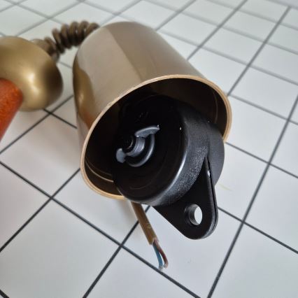 Podesivi luster CHIARA 1xE27/60W/230V braon/bukva