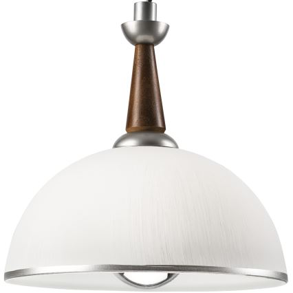 Podesiv luster CHIARA 1xE27/60W/230V srebrna/tamnosmeđa/buk