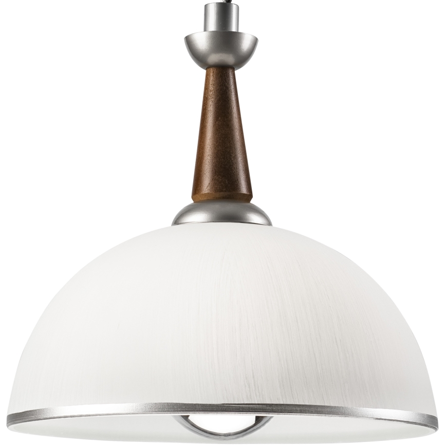Podesiv luster CHIARA 1xE27/60W/230V srebrna/tamnosmeđa/buk