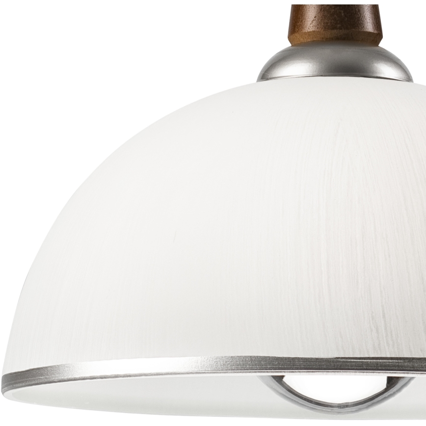 Podesiv luster CHIARA 1xE27/60W/230V srebrna/tamnosmeđa/buk