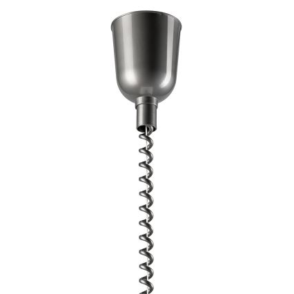 Spuštajući luster CHIARA 1xE27/60W/230V srebrna/bež/buk