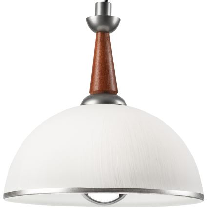 Podesivi luster CHIARA 1xE27/60W/230V srebrna/braon/bukva