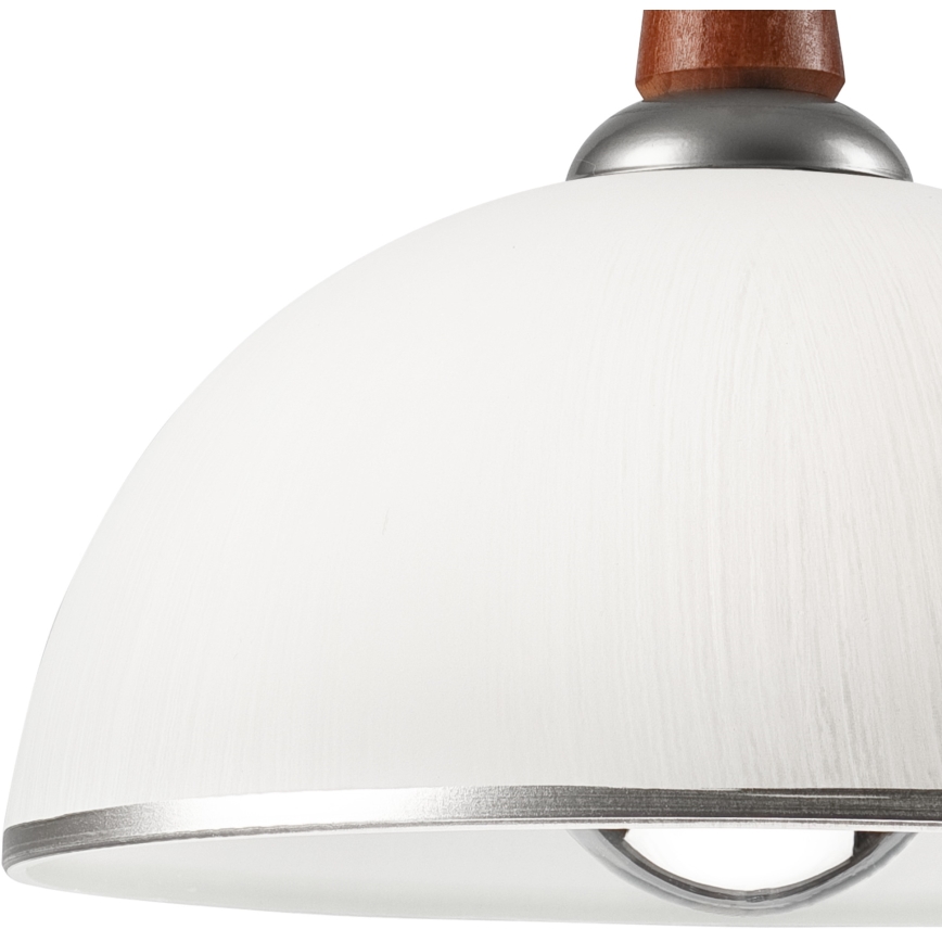 Podesivi luster CHIARA 1xE27/60W/230V srebrna/braon/bukva