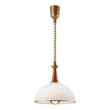 Podesivi luster CHIARA 1xE27/60W/230V tamno smeđa/buk