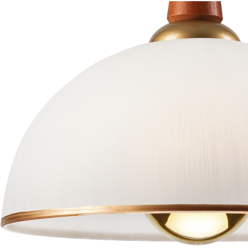 Podesivi luster CHIARA 1xE27/60W/230V tamno smeđa/buk