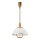 Podesivi luster RAMONA 1xE27/60W/230V bež/braon/borovina